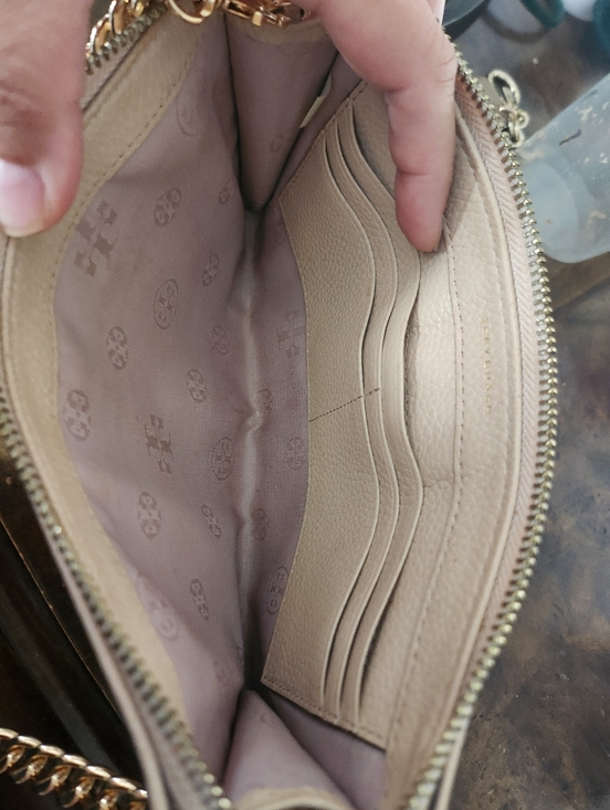 Tory Burch Kira Pebbled Leather Wallet Crossbody - Picture 7 of 8